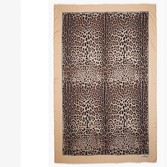 Dolce&Gabbana x Kim Leopard Modal-Cashmere Scarf - Picture 8 of 13